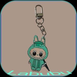 Labubu Green Character Keychain
